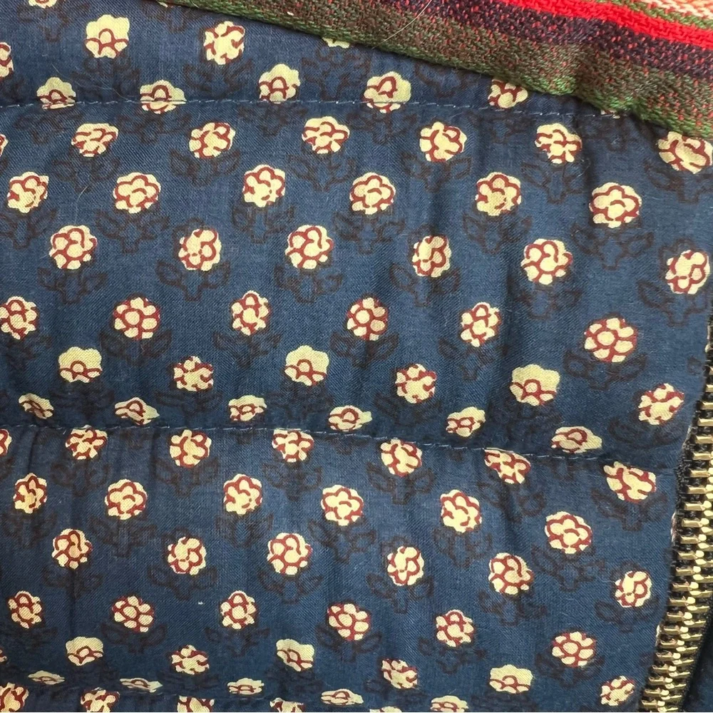 Alix of Bohemia Cody Patchwork Polka Dot Puffer Jacket Small - Picture 12 of 13